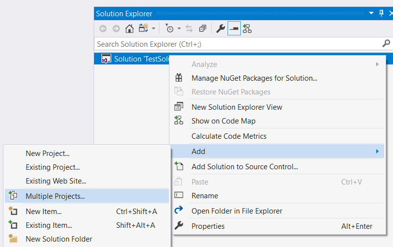 Add Multiple Projects To Solution V2 Visual Studio Marketplace